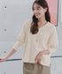 【安田美沙子さん着用 / 選べる2type】ラグランニットトップス